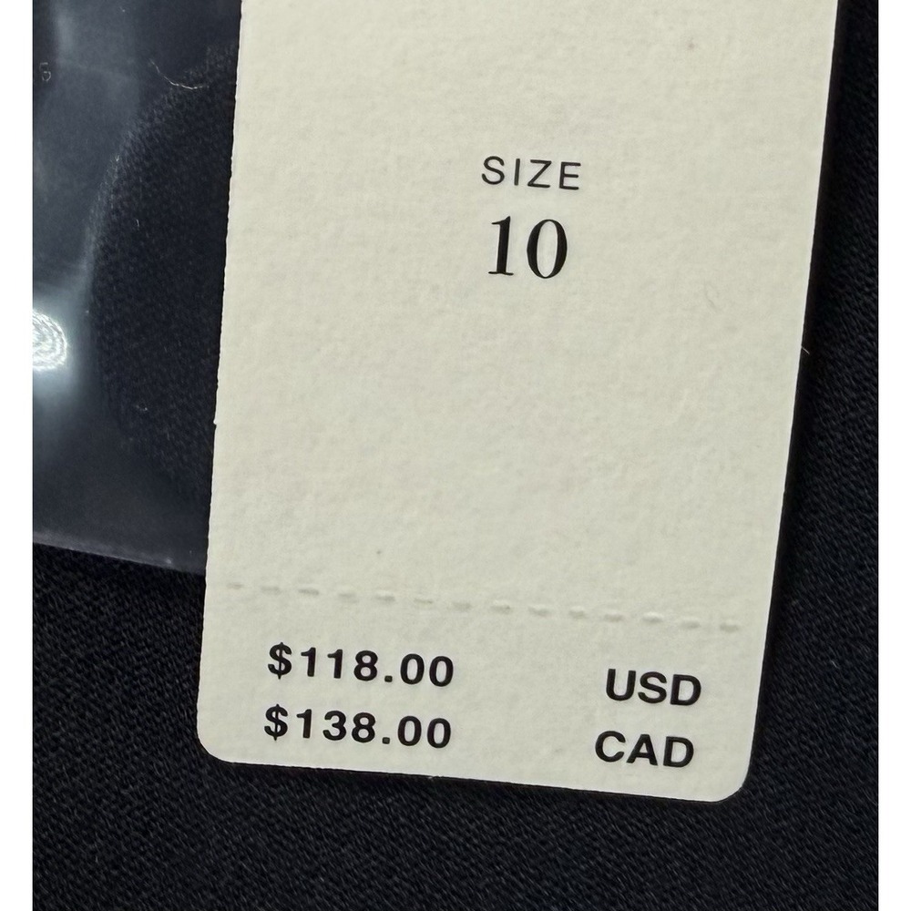 Anthropologie Maeve Scallop Skort US‎ Size 10 Black New - Picture 11 of 12
